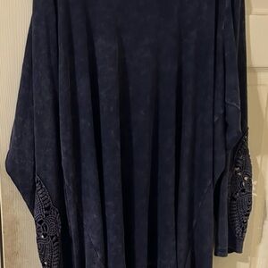 Torrid Dark Blue Ribbed Top